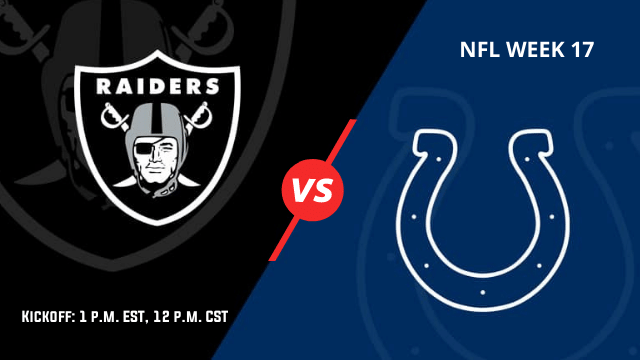 Raiders vs. Colts: How to watch online, live stream info, game time, TV  channel 