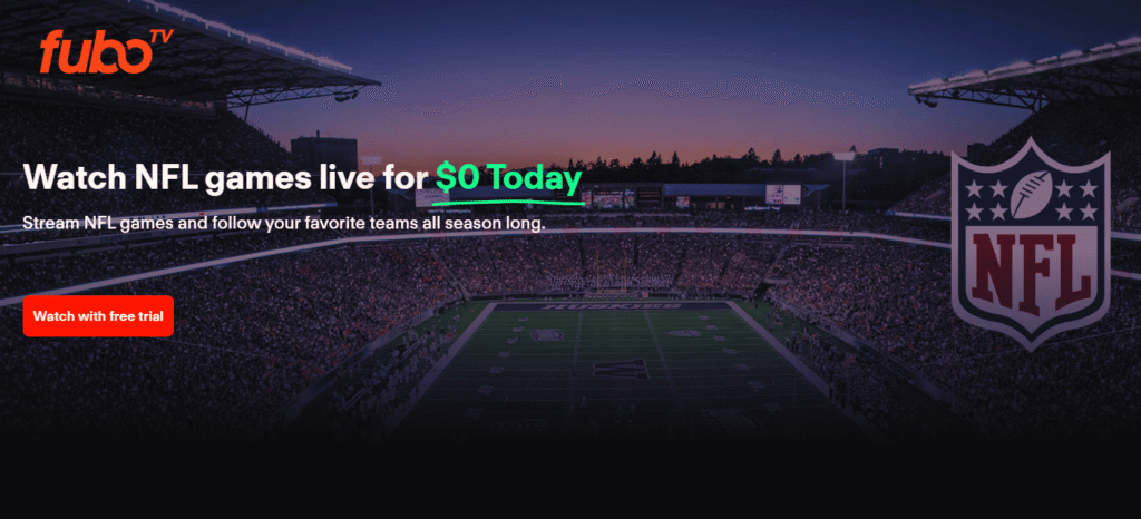 Watch NFL on fubo tv for free