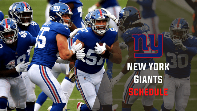 New York Giants Schedule 2023-2024: Dates, Times, TV Channels