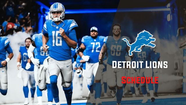 Detroit Lions Schedule 2023 2024 Dates Times TV Channels