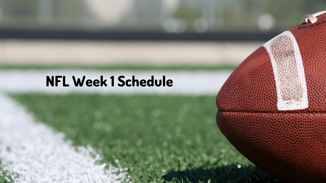 NFL Week 1 Schedule