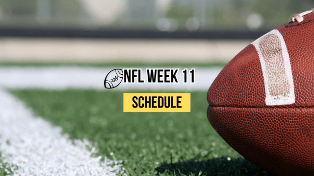 NFL Week 11 Schedule