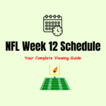 NFL Week 12 Schedule
