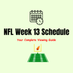 NFL Week 13 Schedule