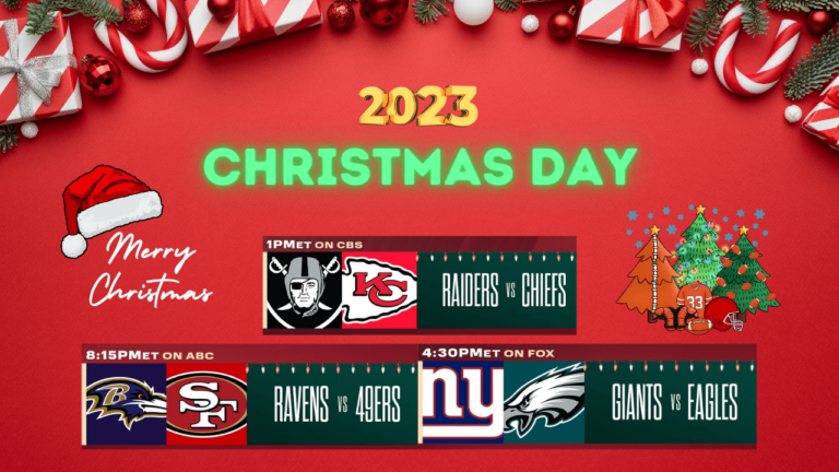 NFL Christmas Games 2023: TV Schedule, Times, How to Watch