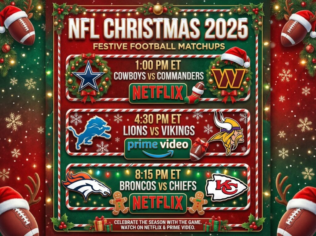 NFL Christmas Games 2025