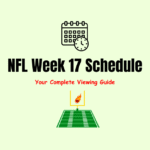 NFL Week 17 Schedule 2025
