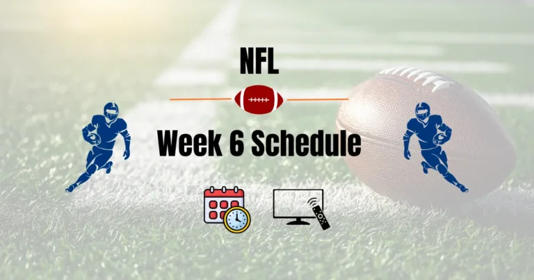 NFL Week 6 Schedule 2026