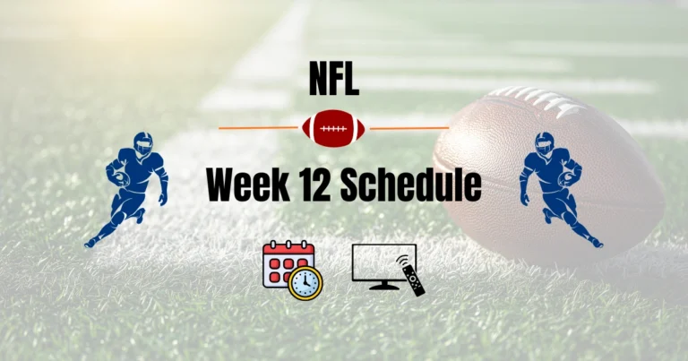NFL Week 12 Schedule 2026