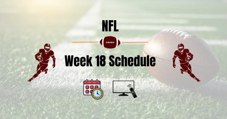 NFL Week 18 Schedule 2026