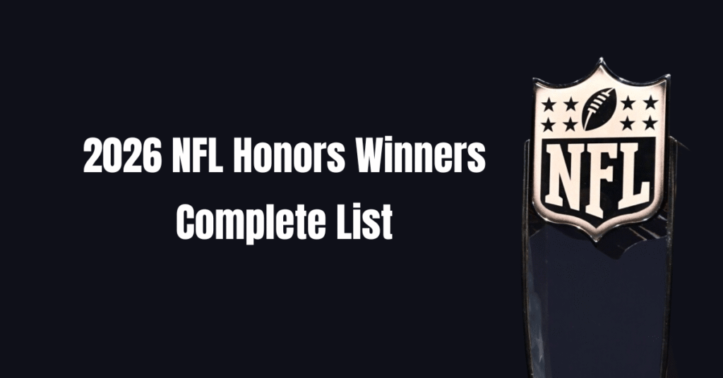 2026 NFL Honors Winners