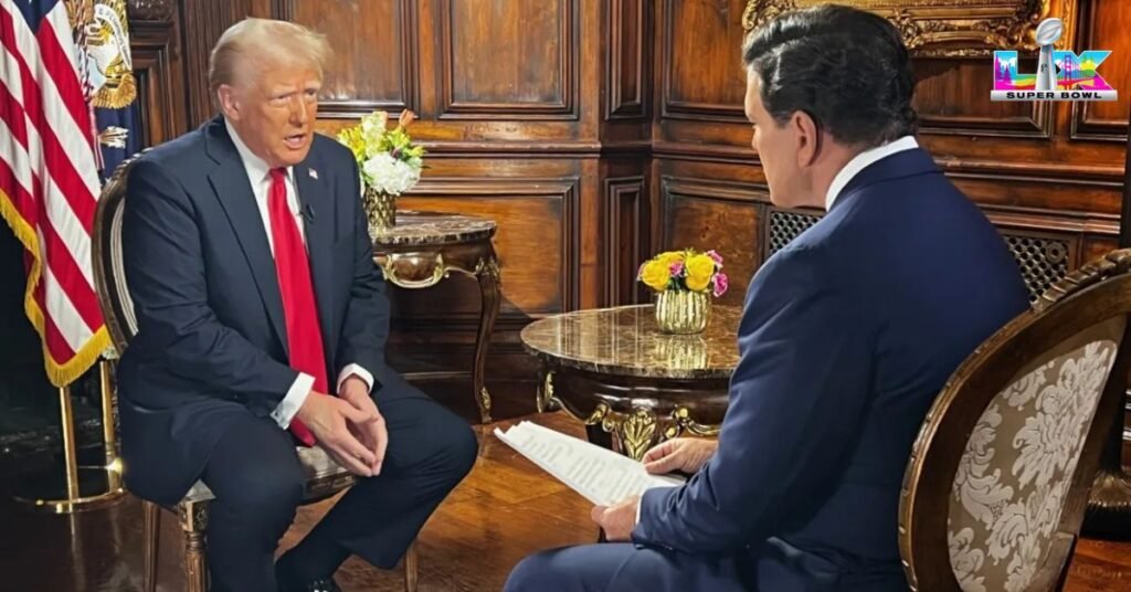 Donald Trump Super Bowl 2026 interview