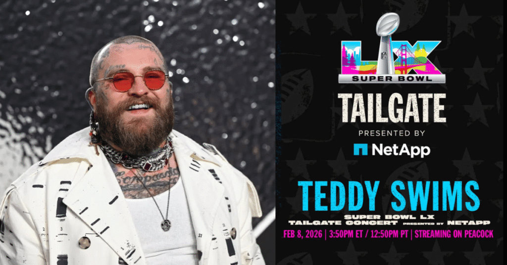 Teddy Swims Super Bowl 2026 Tailgate Concert