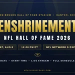 NFL Hall of Fame Enshrinement 2026