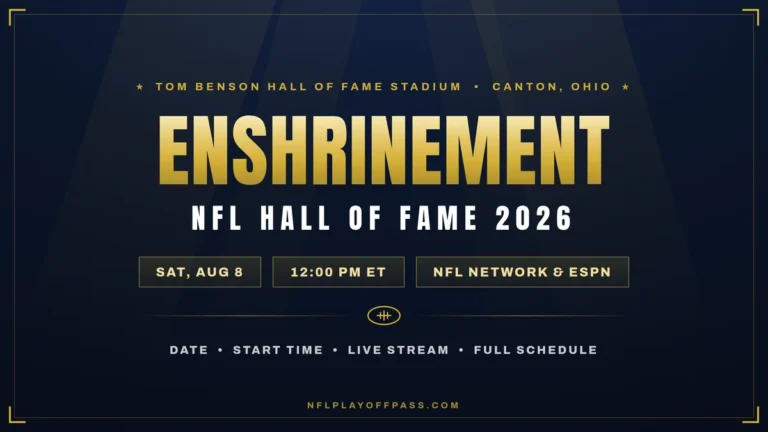 NFL Hall of Fame Enshrinement 2026