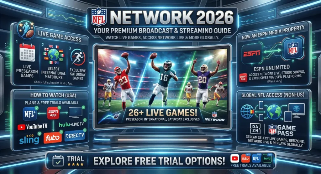 NFL Network 2026 Streaming Guide & Schedule